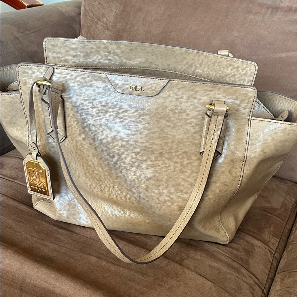 Ralph Lauren large size Leather Tote